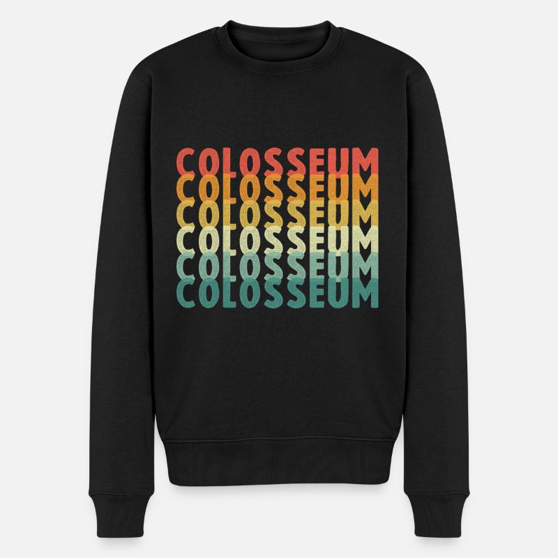 Colisée de Rome en Italie - Pull Premium bio Homme - noir