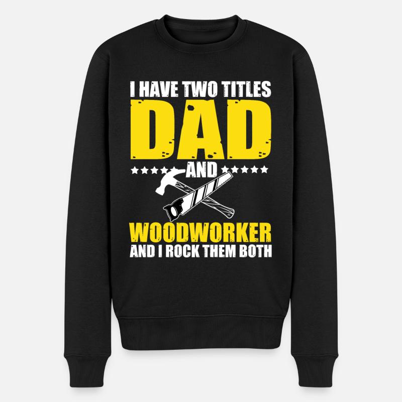 Menuisier Papa - Pull Premium bio Homme - noir