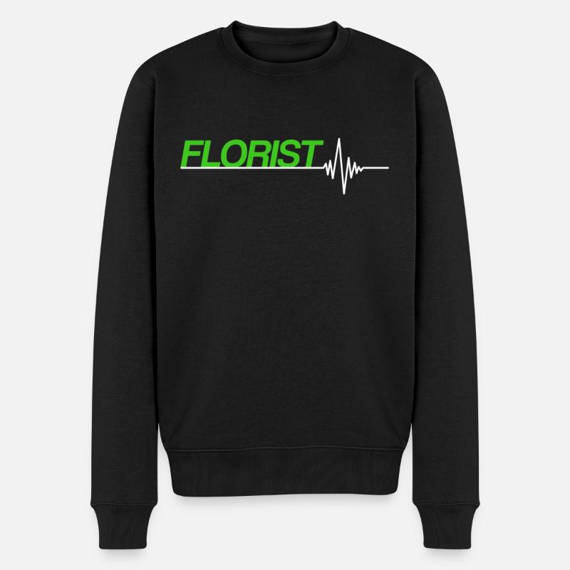 Florist - Männer Premium Bio Pullover - Schwarz