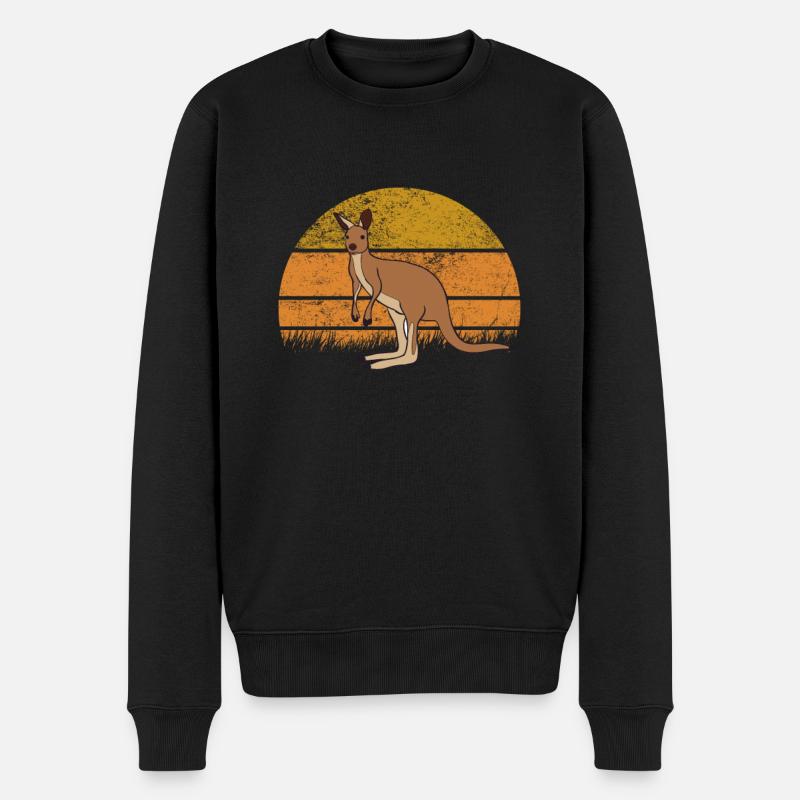 Kangourou - Pull Premium bio Homme - noir