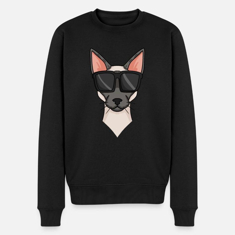 Siamkatze - Coole Siamkatze - Männer Premium Bio Pullover - Schwarz