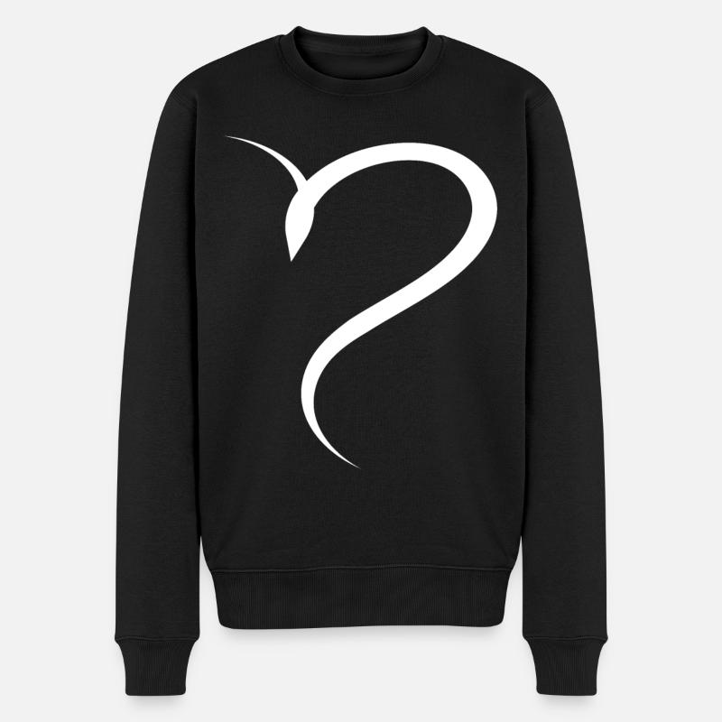 Demi-sage cœur simple - Pull Premium bio Homme - noir