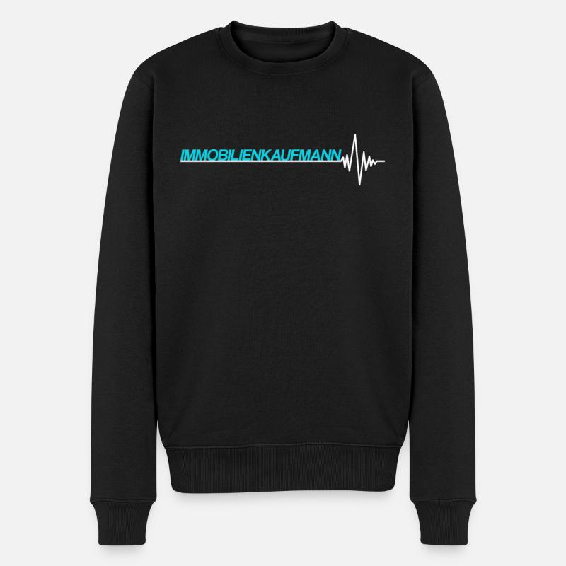 Immobilienkaufmann - Männer Premium Bio Pullover - Schwarz