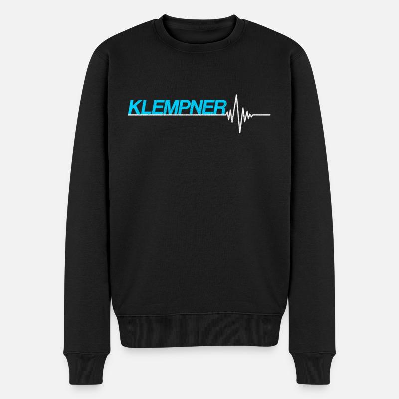 Klempner - Männer Premium Bio Pullover - Schwarz