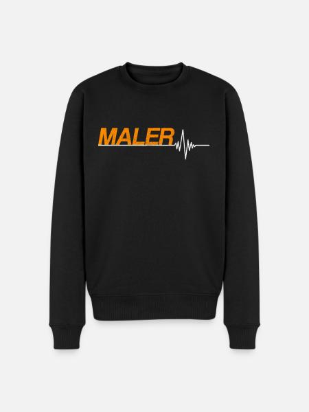 Maler - Männer Premium Bio Pullover - Schwarz