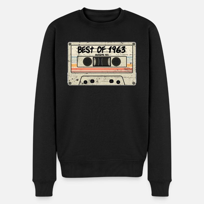 Best of 1963 - Männer Premium Bio Pullover - Schwarz