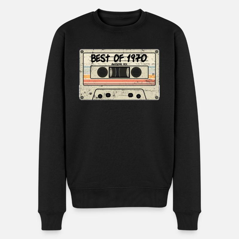 Best of 1970 - Männer Premium Bio Pullover - Schwarz