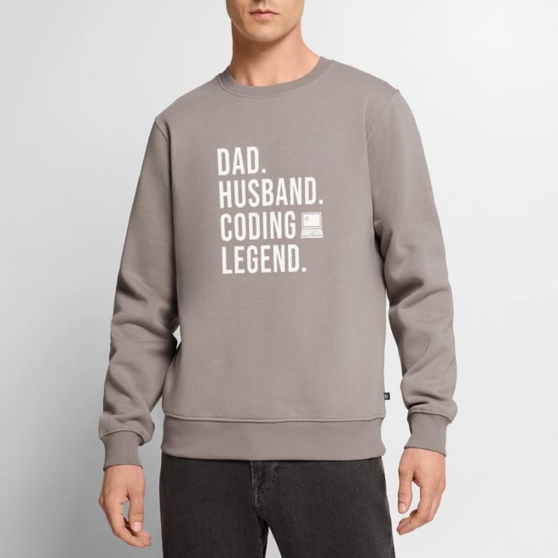 Coding Programmer Coder Software Developer Men's Premium Organic Jumper