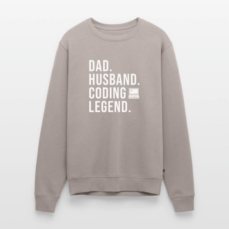 Coding Programmer Coder Software Developer Men's Premium Organic Jumper