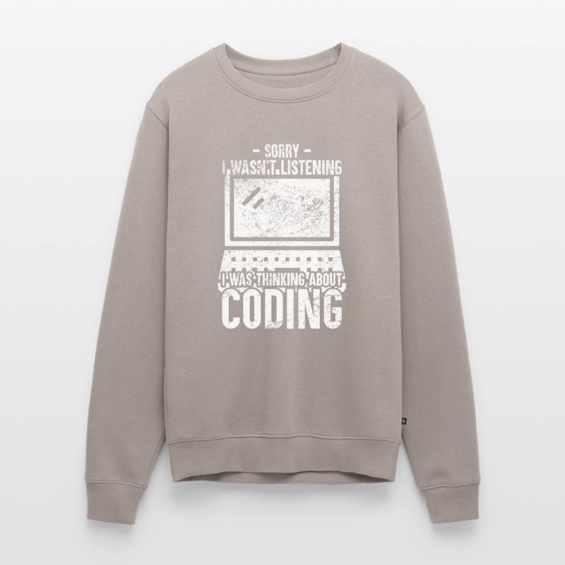 Coding Programmer Coder Software Developer Men's Premium Organic Jumper
