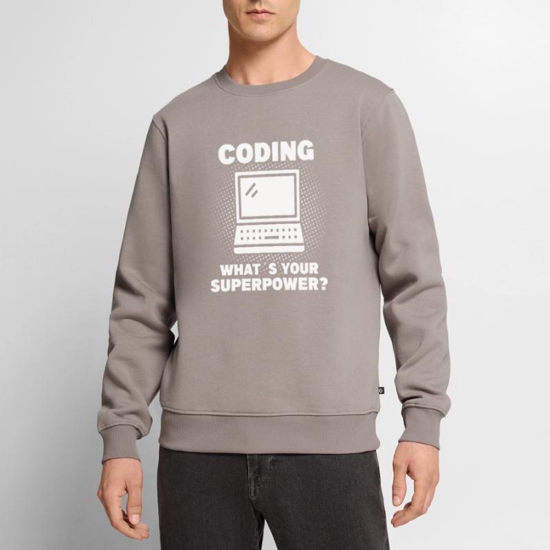 Coding Programmer Coder Software Developer Men's Premium Organic Jumper