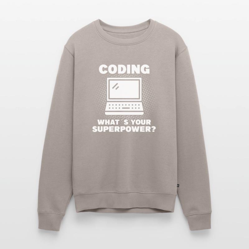 Coding Programmer Coder Software Developer Men's Premium Organic Jumper