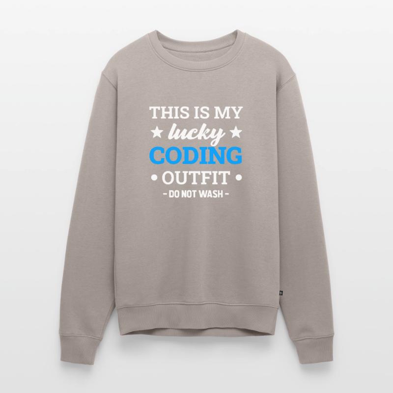 Coding Programmer Coder Software Developer Men's Premium Organic Jumper