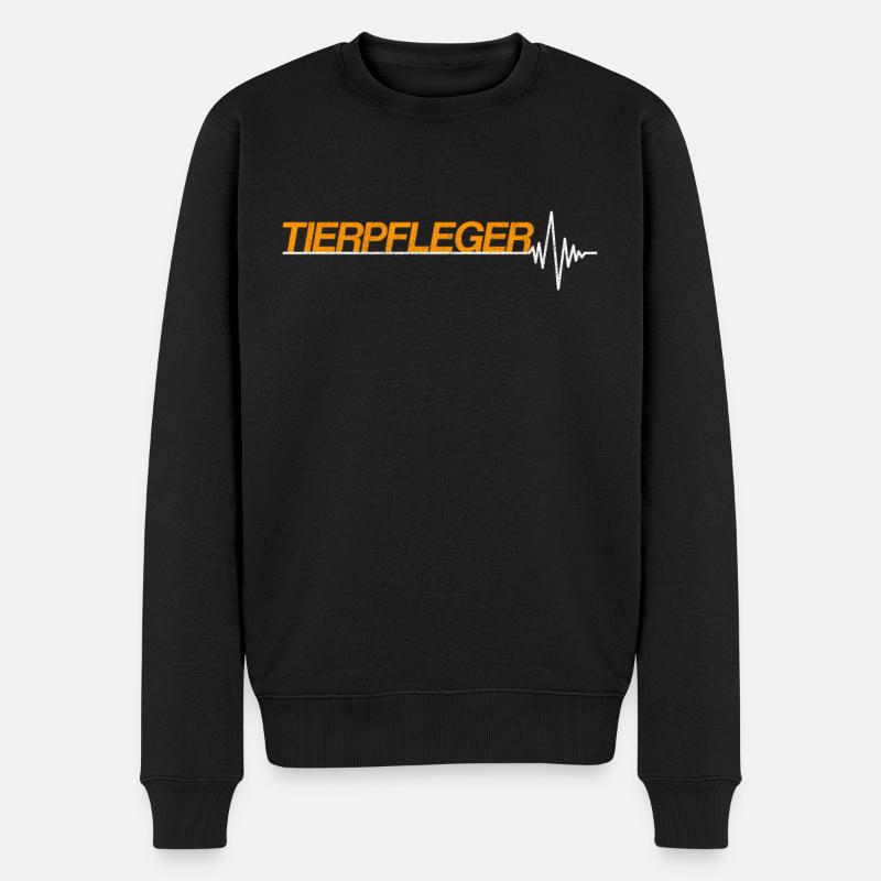 Tierpfleger - Männer Premium Bio Pullover - Schwarz