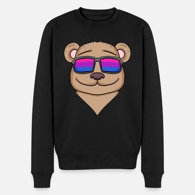 Bisexuell Braunbär Geschenk - Männer Premium Bio Pullover - Schwarz