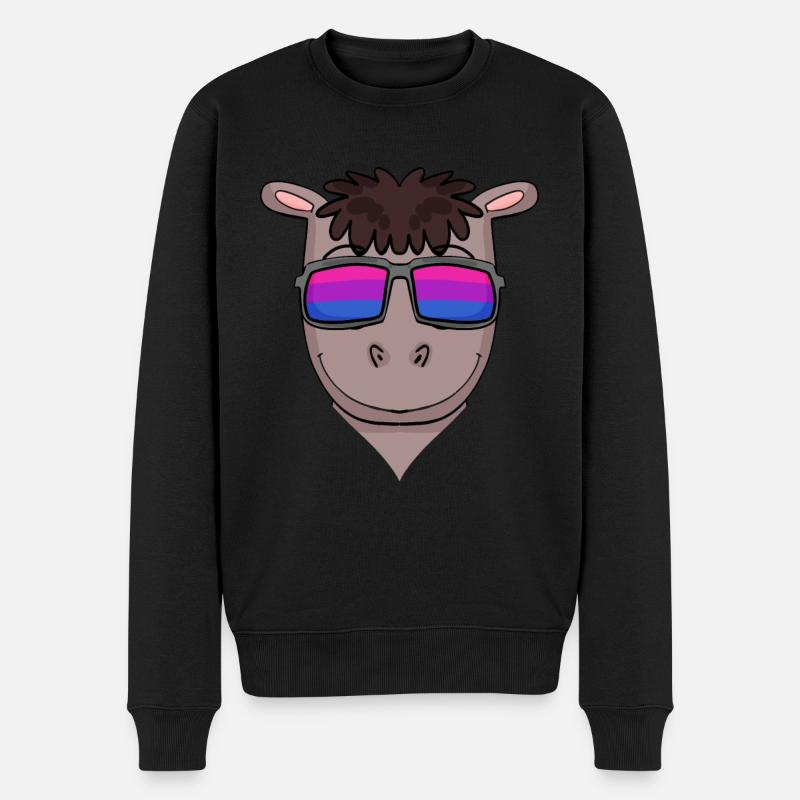 Cadeau de cheval bisexuel - Pull Premium bio Homme - noir