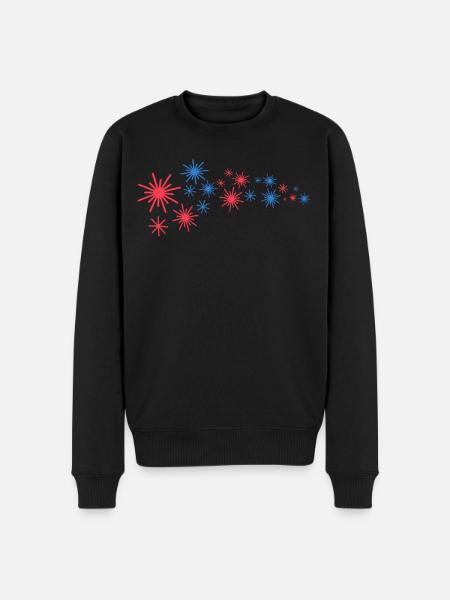 Starfleet in blue and red - Men's Premium Organic Jumper - black