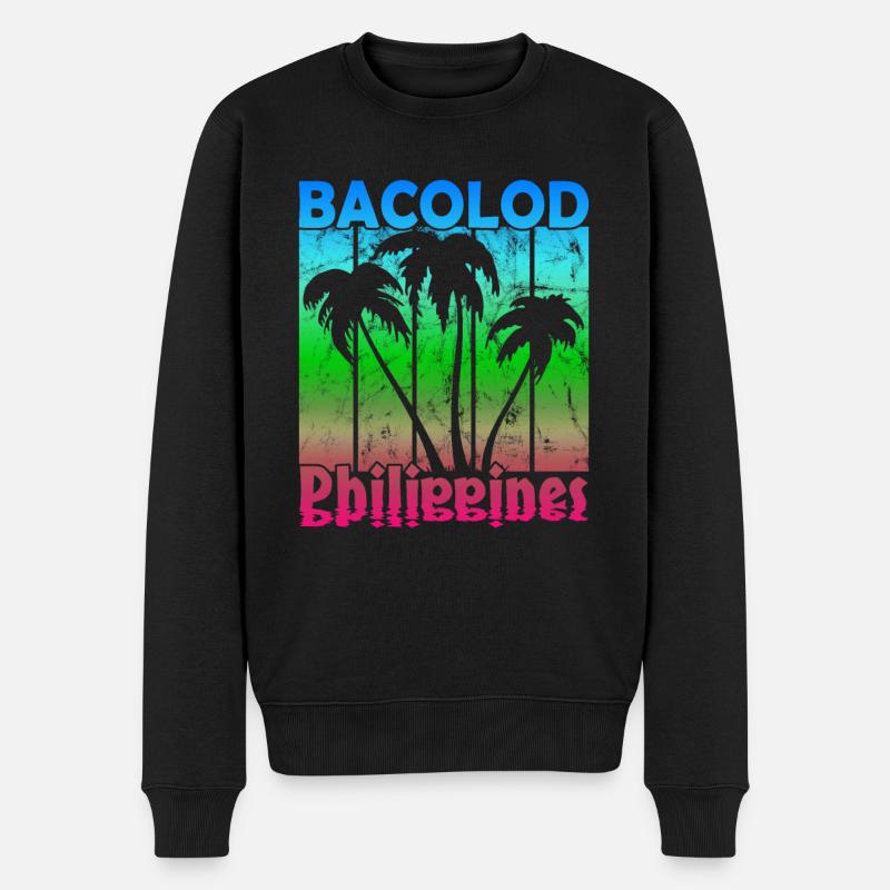 Bacolod Philippines - Männer Premium Bio Pullover - Schwarz