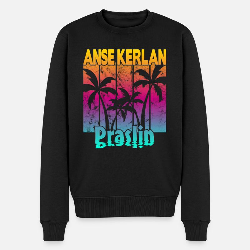 Anse Kerlan Praslin - Pull Premium bio Homme - noir