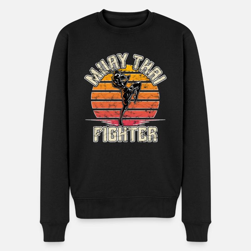 Combattant de Muay Thai - Pull Premium bio Homme - noir