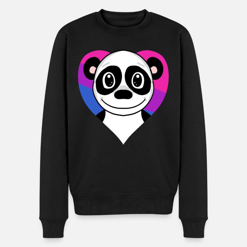 Cadeau panda bisexuel - Pull Premium bio Homme - noir