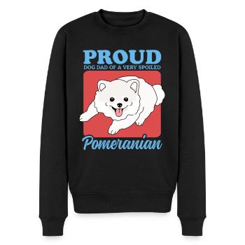 Poméranien Dad Zwergspitz Dog Owner Cadeau - Pull Premium bio Homme - noir - Devant - Nico (187cm)