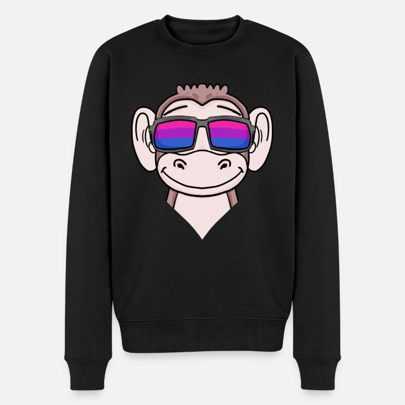 Cadeau de singe bisexuel - Pull Premium bio Homme - noir