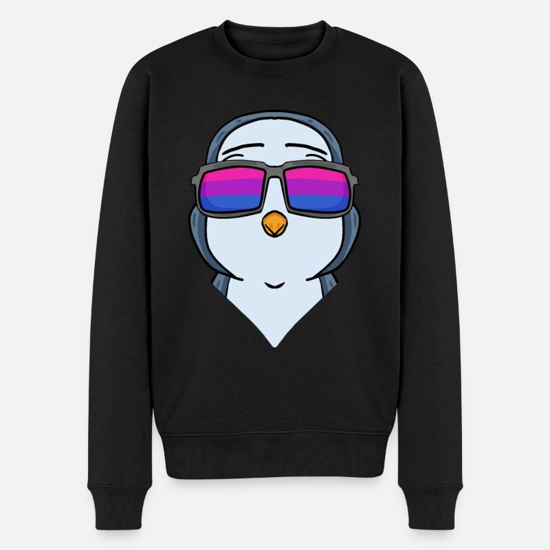 Bisexuell Pinguin Geschenk - Männer Premium Bio Pullover - Schwarz