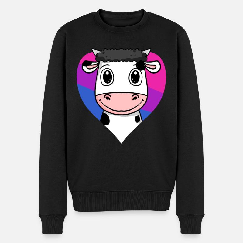 Cadeau de vache bisexuelle - Pull Premium bio Homme - noir