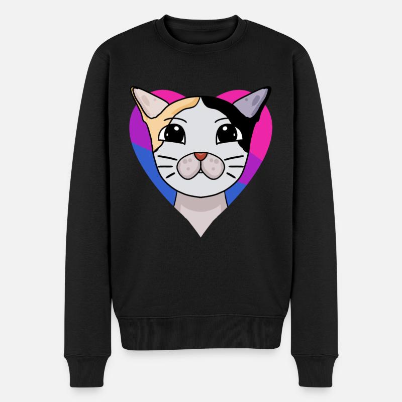 Cadeau bisexuel japonais Bobtail Cat - Pull Premium bio Homme - noir