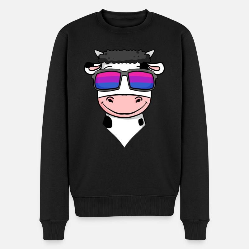 Cadeau de vache bisexuelle - Pull Premium bio Homme - noir