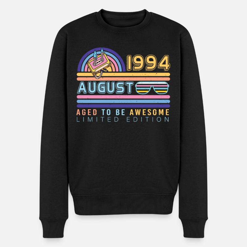 1994 Août Legendär - Pull Premium bio Homme - noir