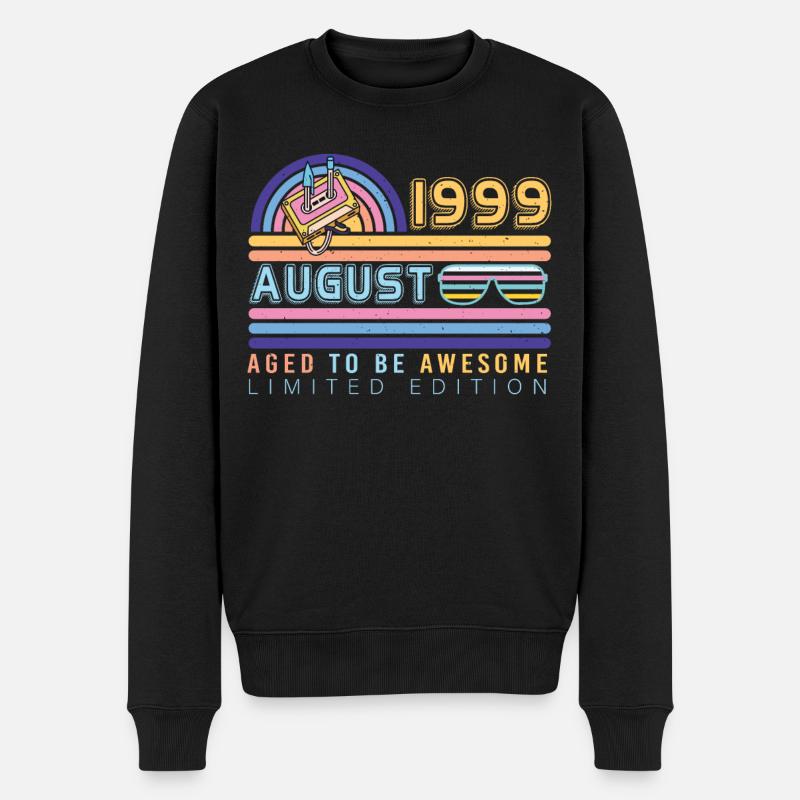 Né en août 1999 - Pull Premium bio Homme - noir