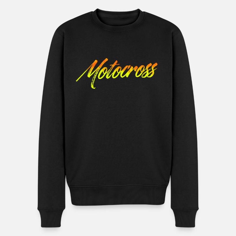 Motocross - Pull Premium bio Homme - noir