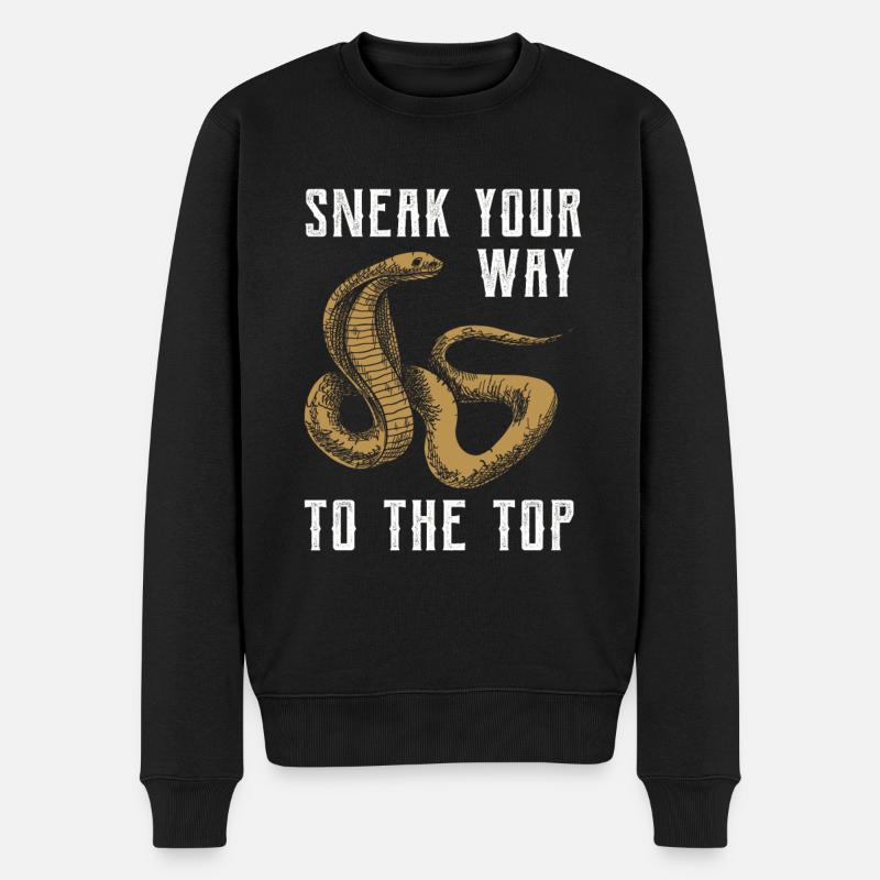 Snake Tshirt - Men's Premium Organic Jumper - black