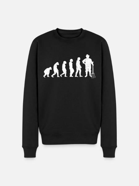 Évolution du jardinage agricole jardinier - Pull Premium bio Homme - noir