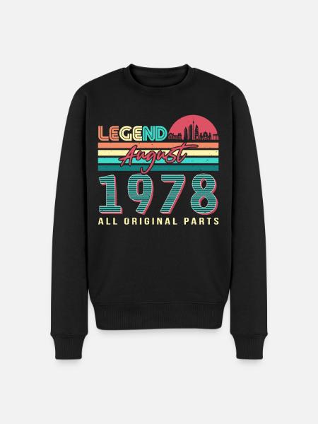Rétro 1978 Août - Pull Premium bio Homme - noir