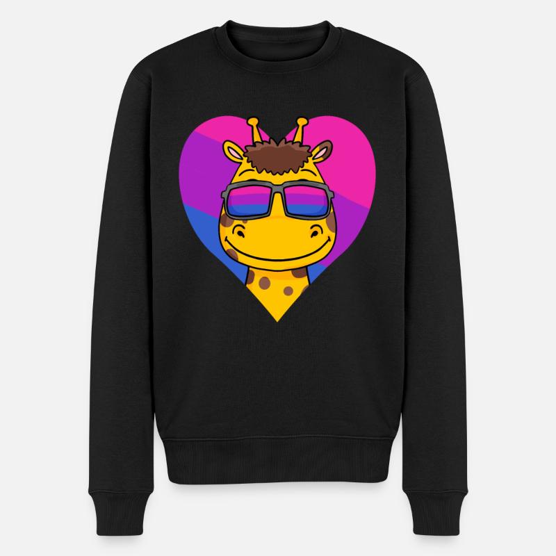 Bisexuell Giraffe Geschenk - Männer Premium Bio Pullover - Schwarz