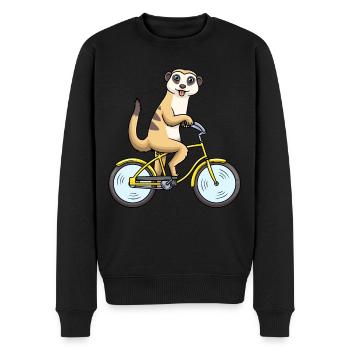 Suricates Cyclisme Surikat Vélo Vélo - Pull Premium bio Homme - noir - Devant - Nico (187cm)
