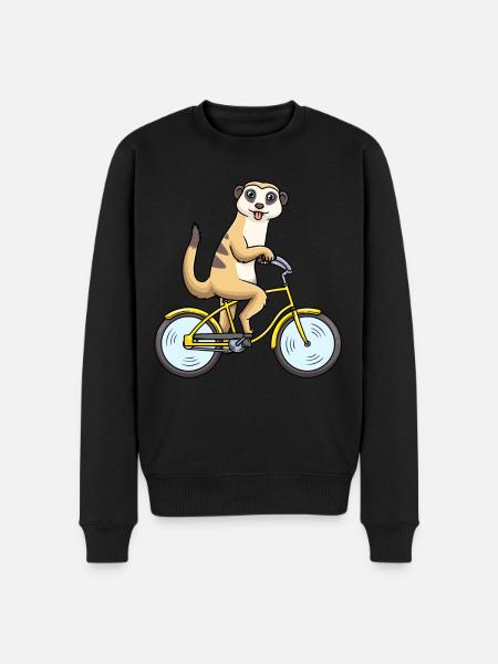 Suricates Cyclisme Surikat Vélo Vélo - Pull Premium bio Homme - noir