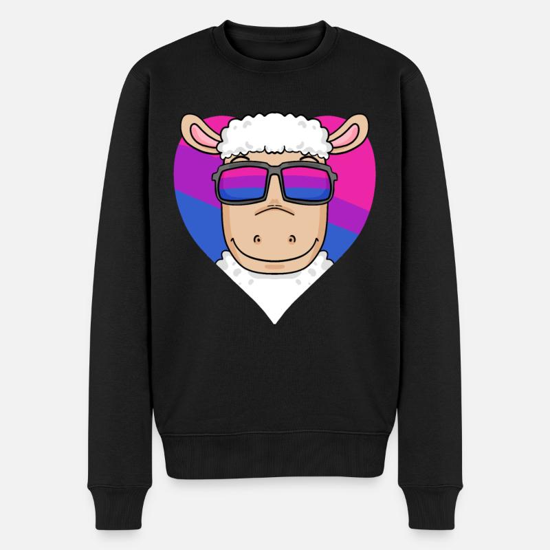 Bisexuell Schaf Geschenk - Männer Premium Bio Pullover - Schwarz