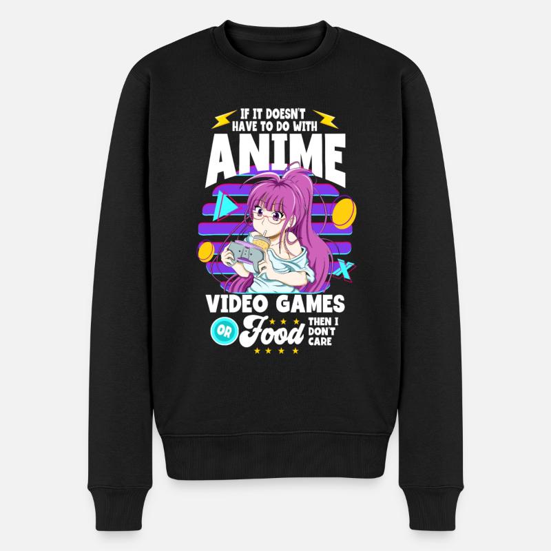 Anime disant Weeb Otaku - Pull Premium bio Homme - noir