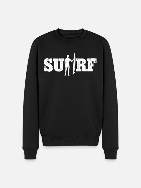 Surfing Surf Surfer - Men's Premium Organic Jumper - black