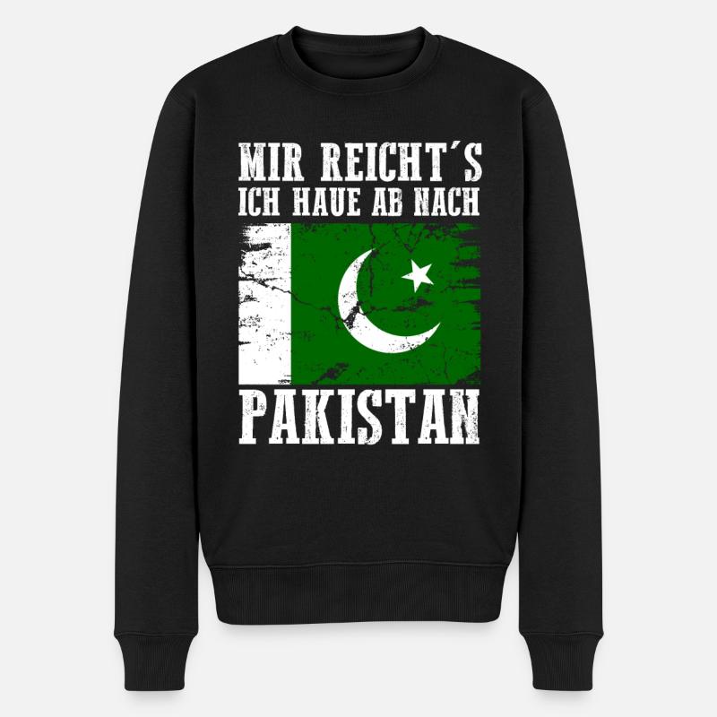 Pakistan Pakistaner Pakistanisches - Männer Premium Bio Pullover - Schwarz