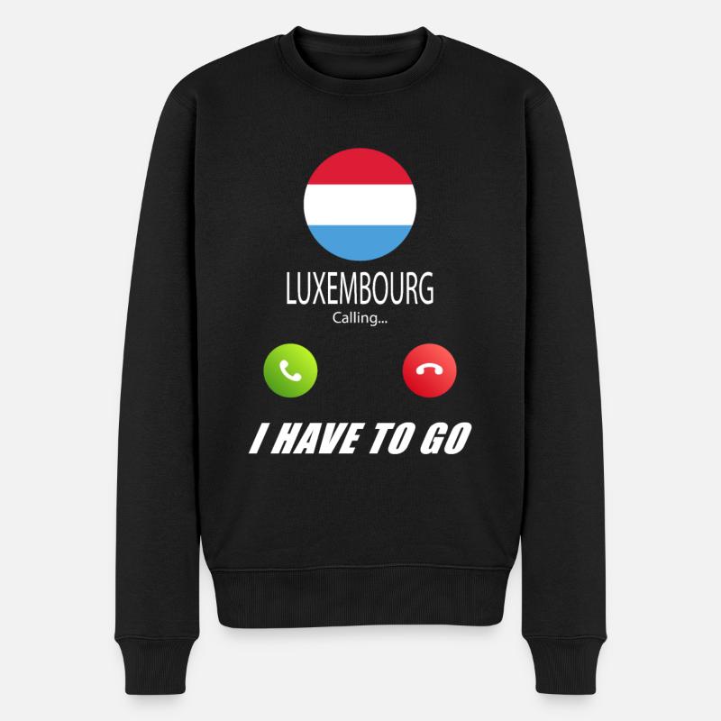 Le Luxembourg appelle aux drapeaux Lusiger - Pull Premium bio Homme - noir