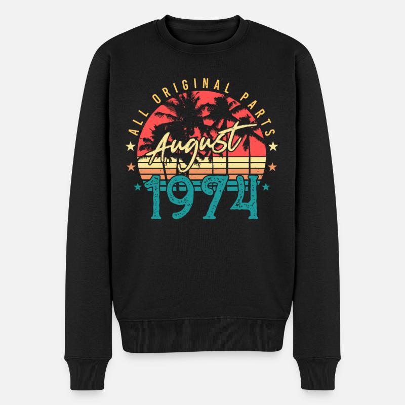 Août 1974 Alles Original - Pull Premium bio Homme - noir
