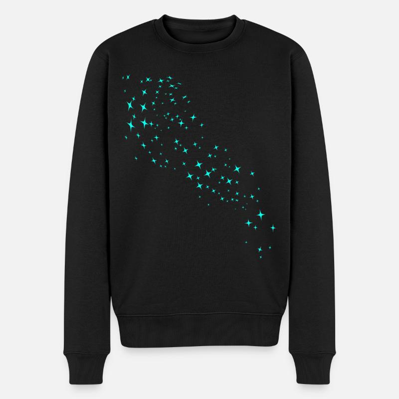 Poussière d’étoile verte - Pull Premium bio Homme - noir