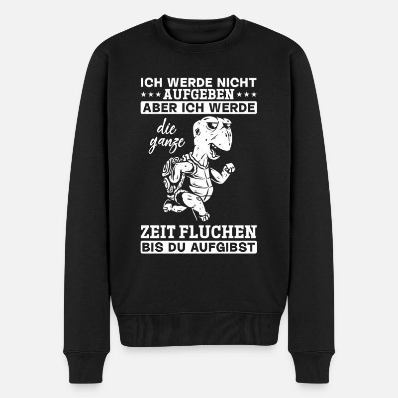 Mountain Hiking Outdoor Trekking Schildkröten - Männer Premium Bio Pullover - Schwarz