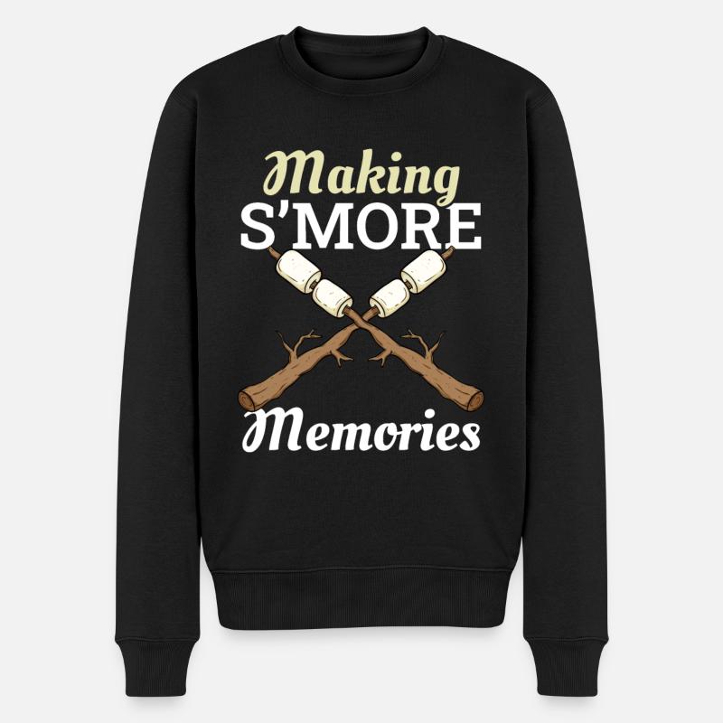 Making S'mores Memories - Männer Premium Bio Pullover - Schwarz