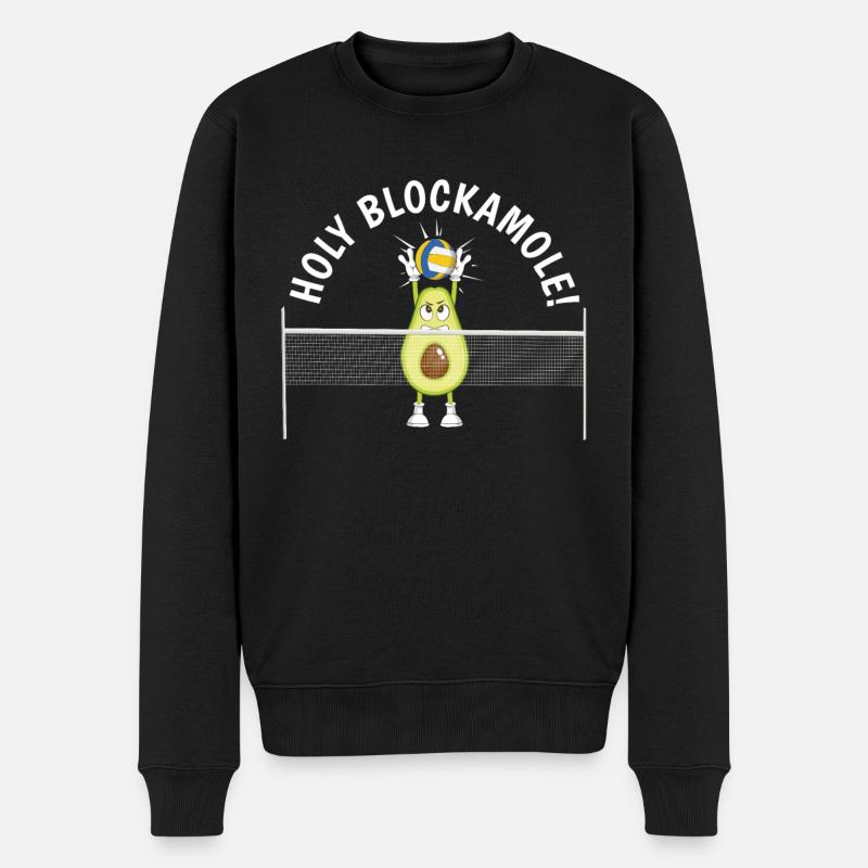 Holy Blockamole - Männer Premium Bio Pullover - Schwarz